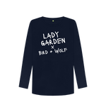Navy Blue Lady Garden X Bird + Wolf Long Sleeve Tee