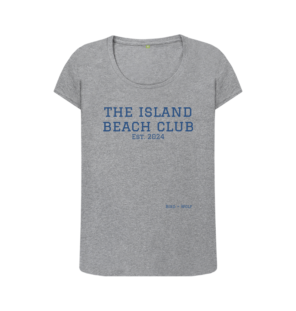 Athletic Grey The Island Beach Club Scoop Neck Tee