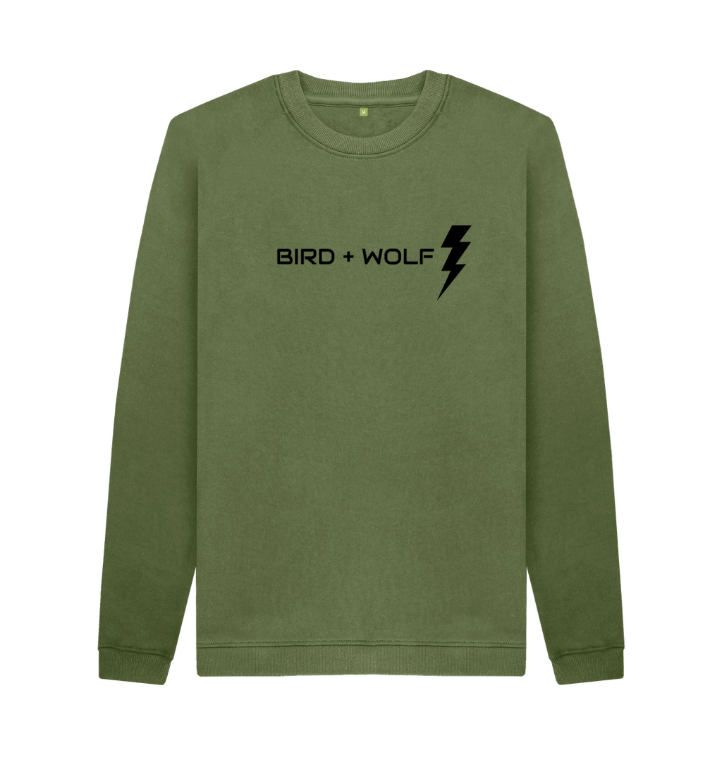 Khaki Bird + Wolf Lightening Cosy Sweatshirt