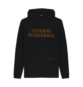 Black Chicago Pickleball Chunky Hoodie