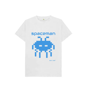 White Spaceman Kids Tee