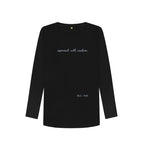 Black Approach With Caution Long Sleeve T Shirt
