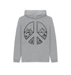 Athletic Grey Peace + Mountains Kids Cosy Hoodie