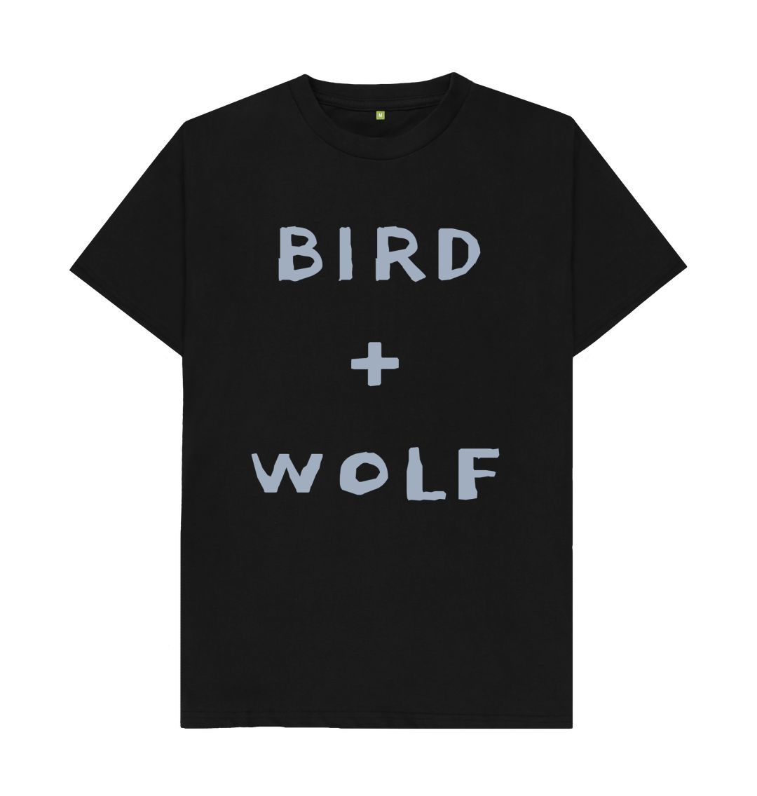 Black Bird + Wolf Classic Tee (Grey Lettering)