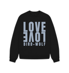 Black Love Love Oversized Sweatshirt