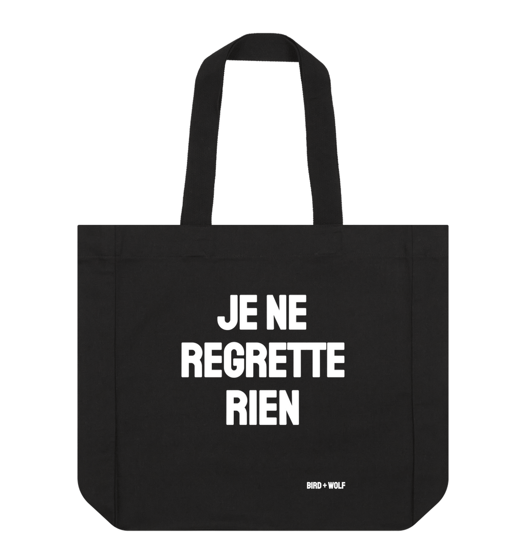 Black Je Ne Regrette Rien Everything Bag