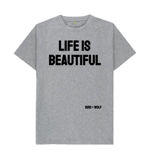 Athletic Grey Life is Beautiful Classic Tee