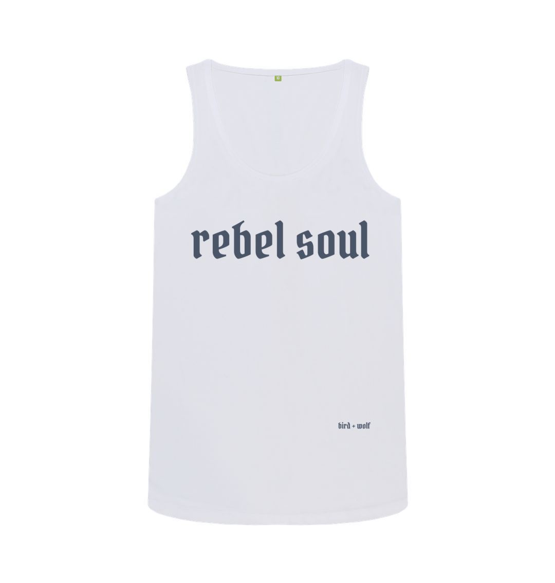 White Rebel Soul Vest Top