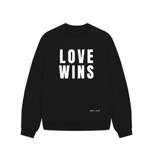 Black Love Wins Oversized Sweatshirt