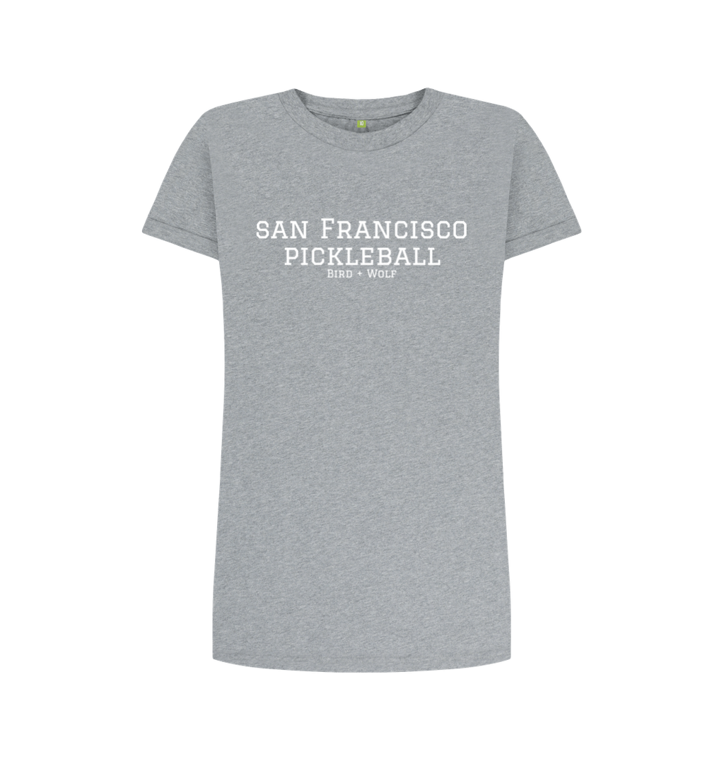 Athletic Grey San Franscisco Pickleball T-Shirt Dress