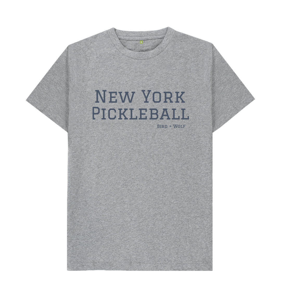 Athletic Grey New York Pickleball Classic Tee (Grey Lettering)