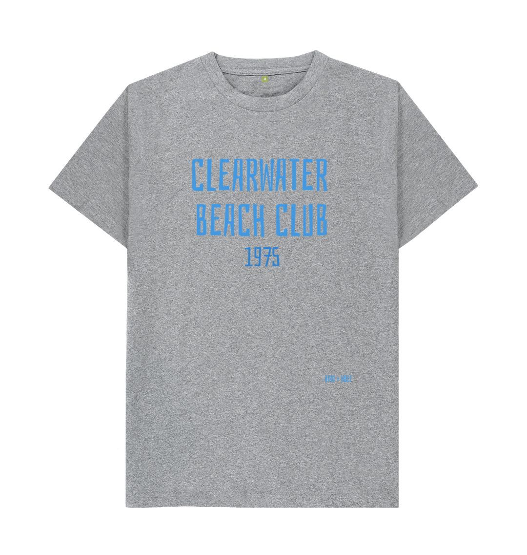 Athletic Grey Clearwater Beach Club 1975 Classic Tee
