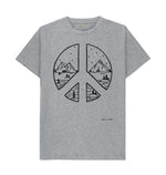 Athletic Grey Peace + Mountains Classic T Shirt
