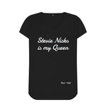 Black Stevie Nicks is my Queen V Neck Tee
