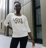 Love Wins 3/4 Length Sleeve T Shirt