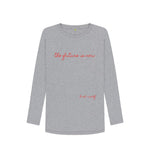 Athletic Grey The Future is Now Long Sleeve Tee (Red Lettering)