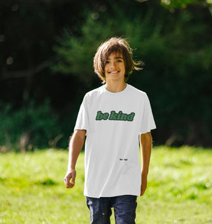 Be Kind Kids Tee (green lettering)