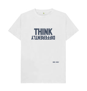 White Think Differently Classic Tee
