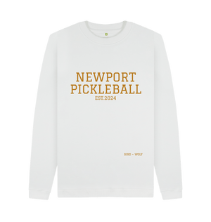 White Newport Pickleball Cosy Sweatshirt