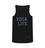 Black Yoga Life Vest Top