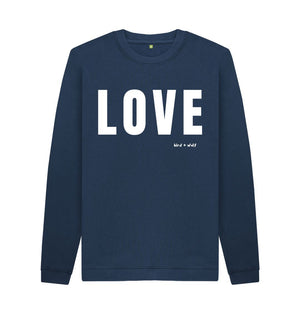 Navy Blue LOVE Cosy Sweatshirt