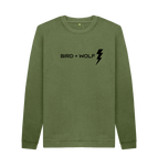 Khaki Bird + Wolf Lightening Cosy Sweatshirt