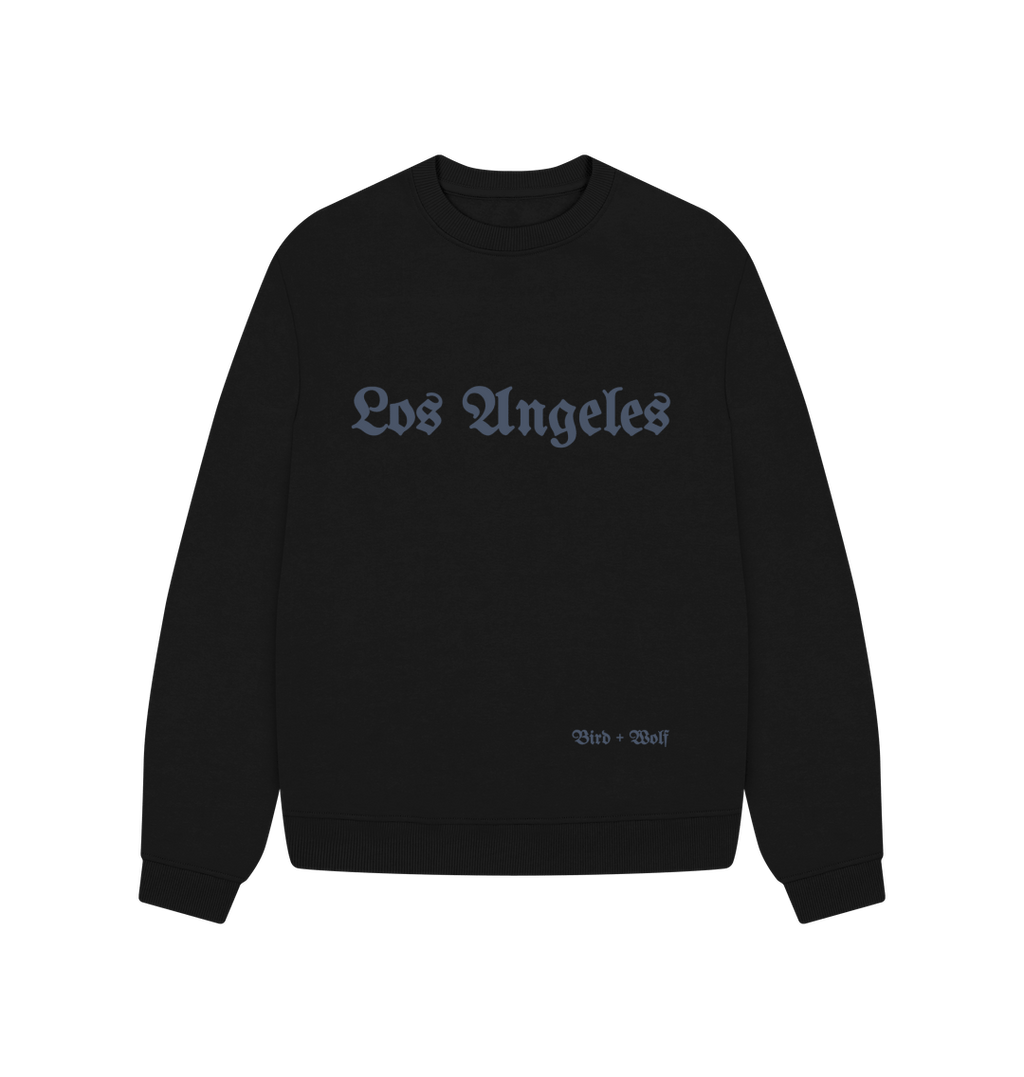 Black Los Angeles Oversized Sweatshirt
