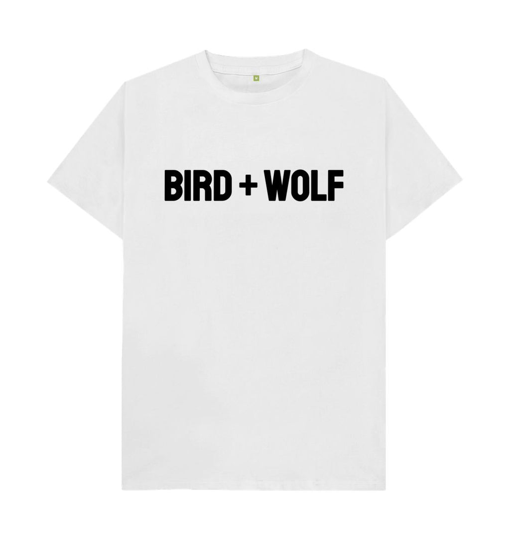 White Bird + Wolf Classic Tee (Black Lettering)