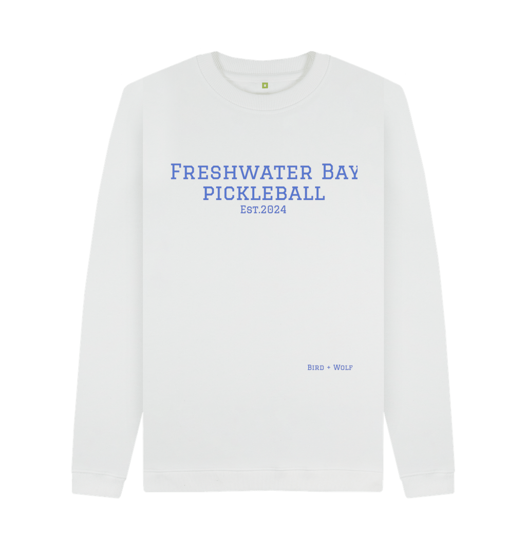 White Freshwater Bay Pickleball Cosy Sweatshirt