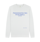 White Freshwater Bay Pickleball Cosy Sweatshirt