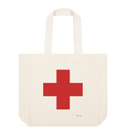 Natural Red Cross Everything Bag