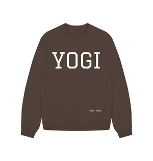 Chocolate YOGI Oversized Sweatshirt