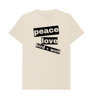 Oat Peace + Love Bird + Wolf Classic Tee