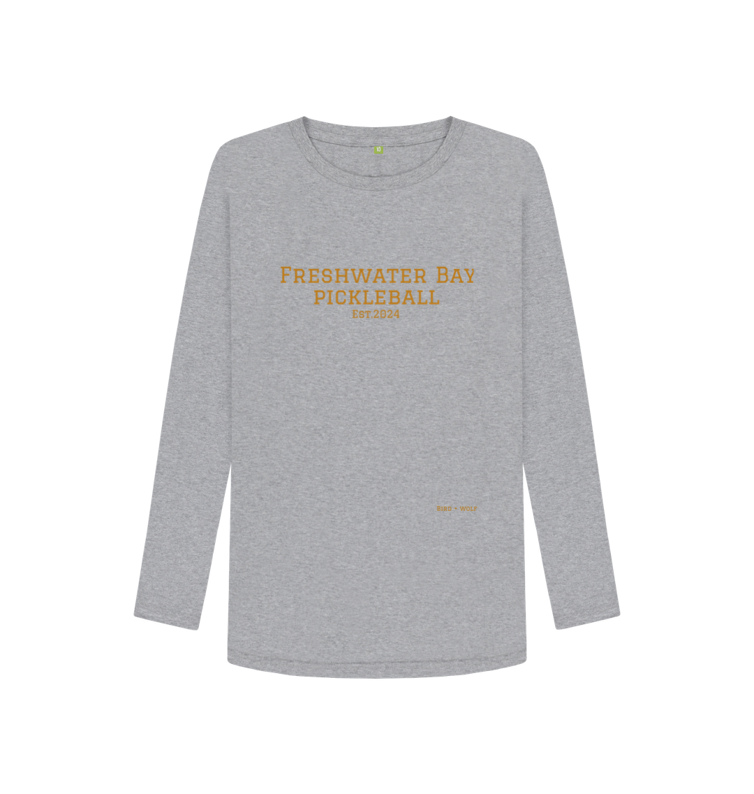 Athletic Grey Freshwater Bay Pickleball Long Sleeve Tee