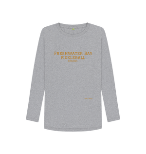 Athletic Grey Freshwater Bay Pickleball Long Sleeve Tee