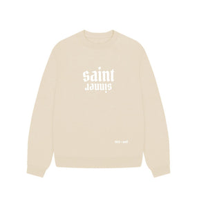 Oat Saint Sinner Oversized Sweatshirt (White Lettering)