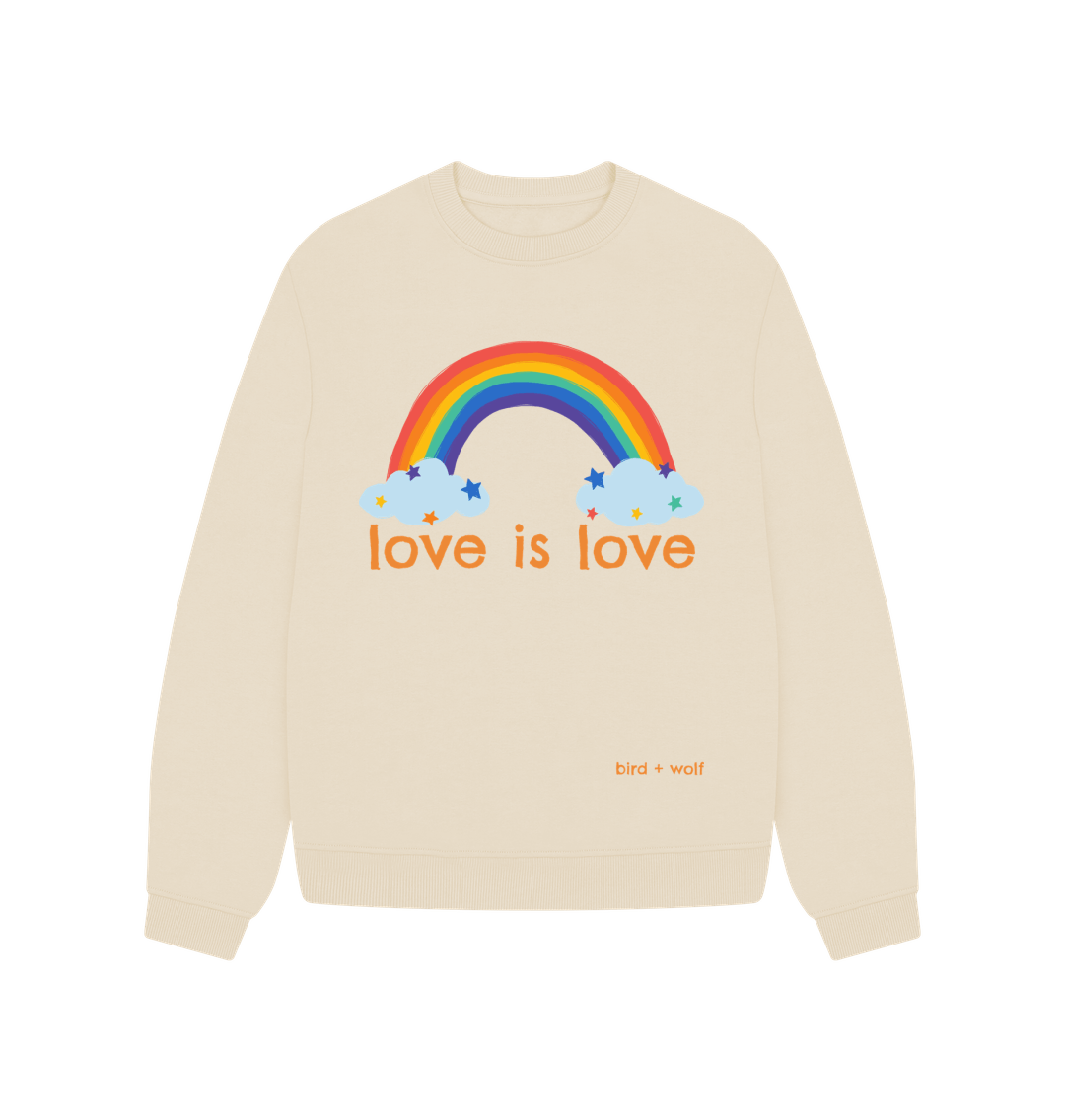 Oat Love is Love Oversized Sweatshirt