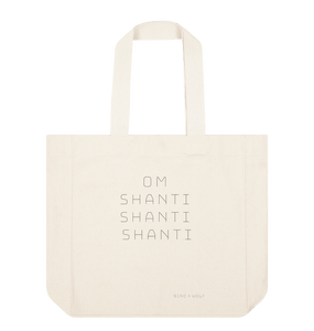 Natural Om Shanti Shanti Everything Bag