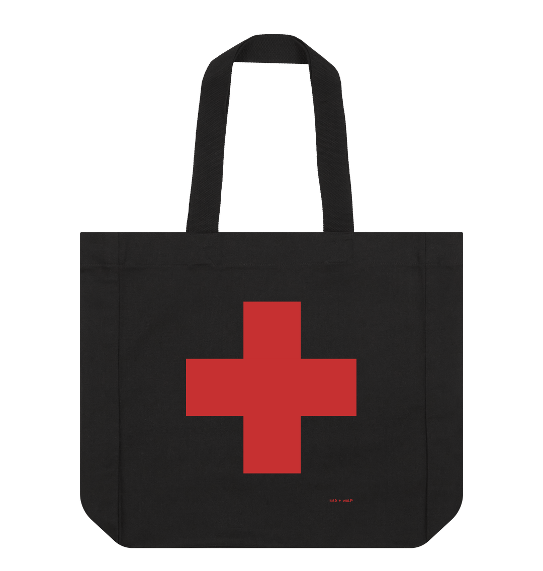 Black Red Cross Everything Bag