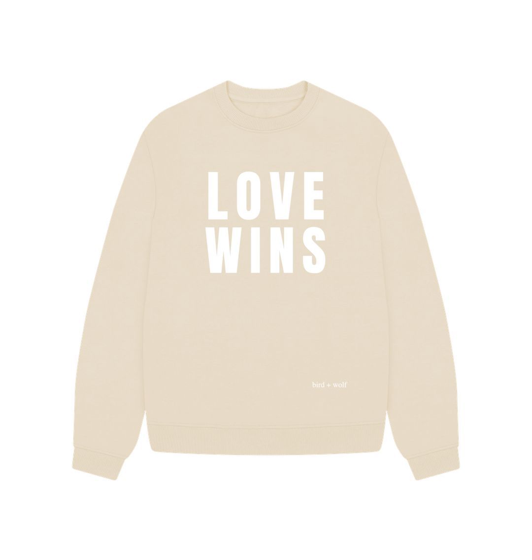 Oat Love Wins Oversized Sweatshirt