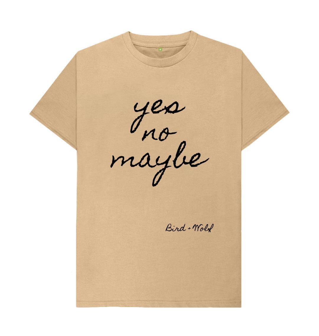 Sand Yes No Maybe Classic Tee