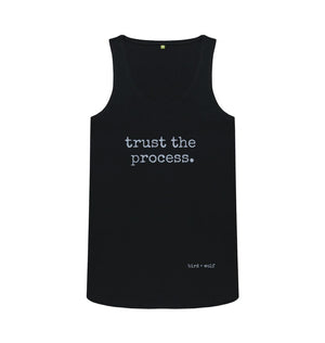 Black Trust The Process Vest Top