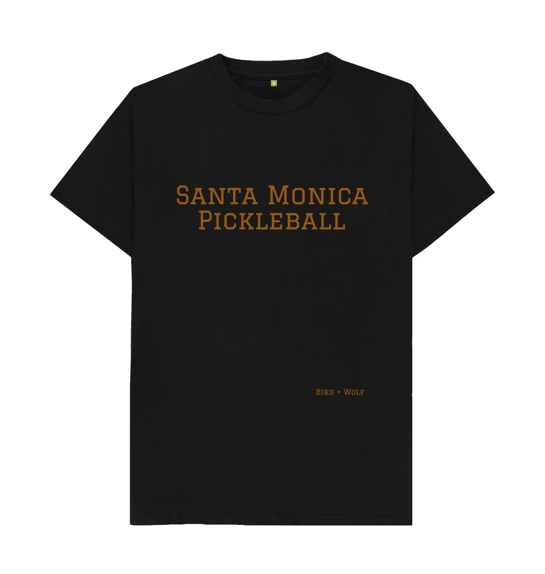 Black Santa Monica Pickleball Classic Tee