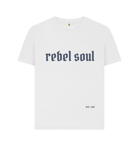 White Rebel Soul Crew Neck Tee