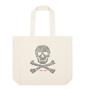 Natural Skull + Crossbones Everything Bag