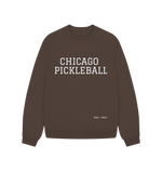 Chocolate Chicago Pickleball Oversized Sweatshirt