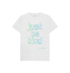 White Just Be Kind Kids Tee