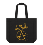 Black Punk is Not Dead Everything Bag (Orange Lettering)