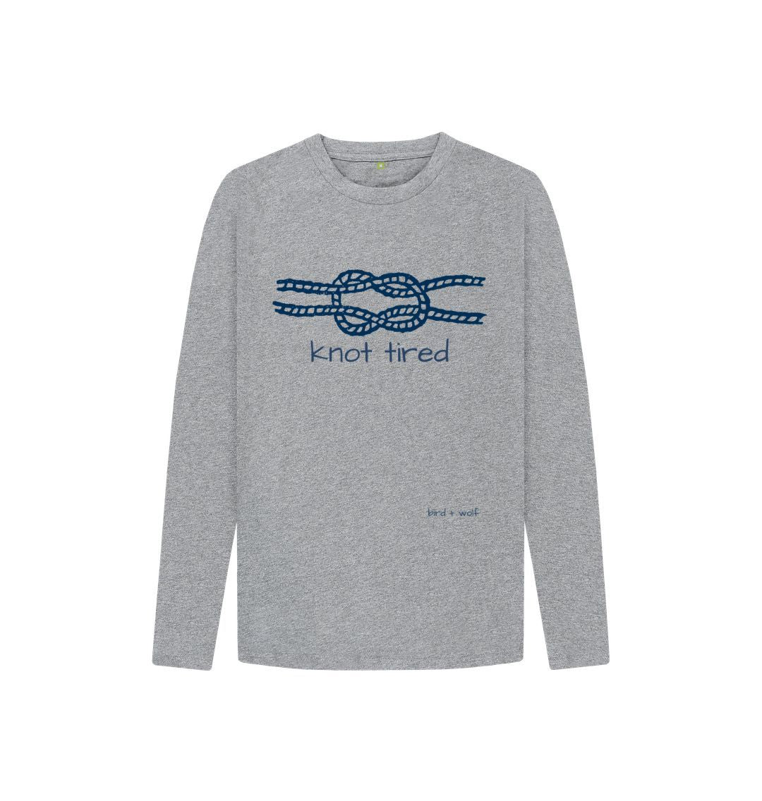 Athletic Grey Knot Tired Kids Long Sleeve Tee