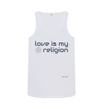 White Love Is My Religion Fitted Vest